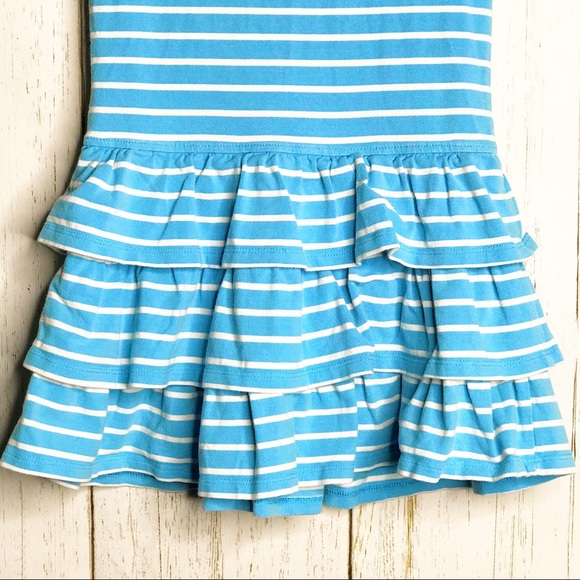 Hanna Andersson Blue Striped Layered Dress - Picture 8 of 9